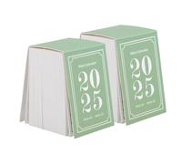 GALPADA 2pcs Small Desk Calendar Tear Off Daily Desktop Planner with Ink Resistant Thick Compact Creative Design Featuring Narrative Poetry Series for Home Office Use