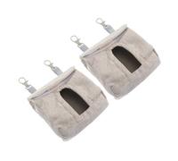 GALPADA 2pcs Small Pet Container Rabbit Hay Bags Hanging Guinea Pig Feeder Foldable Cloth Storage for Rabbits and Small Animals