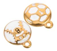 GALPADA 2pcs Soccer Pendants for DIY Stainless Sports Ball Charms Bracelet Charms Soccer Ball Charms Sports Ball Pendants Baseball Pendant