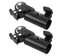 GALPADA 2pcs Speaker Stand Swivel Casters Wheels for 35mm Tube Tripod Base, Silent Rolling Mini Speaker Wheel Accessories for Studio Monitors and Event Mobility