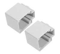 GALPADA 2pcs Splash Extension Cord Protector for Timers Holiday Lights Outdoor Power Safety Durable Sealing Design Quick Setup for All Weather Conditions