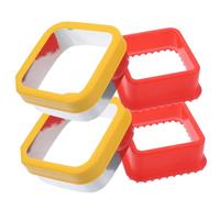 GALPADA 2Pcs Stainless Steel Heart-Shaped Sandwich Cutters Non-Stick DIY Bread Pancake Molds for Baking Toasts Lightweight Home Cutting Tool for Kitchen Bakery Picnic and Lunchbox Use