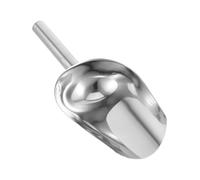 GALPADA 2pcs Stainless Steel Kitchen Scoop Thickened Flour Grain Ice Scoop with Smooth Protective Edges for Baking Pet Food and Buffet Serving