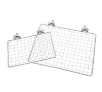 GALPADA 2Pcs Stainless Steel Parrot Perch Platforms Small and Large Sizes, Medium Bird Cage Resting Stands for Indoor Use, Bird Landing and Jumping Shelves for Home and Pet Supplies