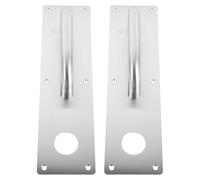 GALPADA 2pcs Stainless Steel Sliding Door Handle with Lock Hole, 11.79x3.14x2.55' Flush Pull Handle for Public and Warehouse Doors, Easy Installation, Sturdy Structure, Elegant Modern
