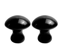 GALPADA 2pcs Stone Mushroom Shape Facial Beauty Massaging Tool with Comfortable Grip and Smooth Edges for Relaxation and Body Massage