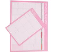 GALPADA 2pcs Student Planner Weekly Schedule Notepad Paper Notebook Pink Portable Easy to Write on Office Planner for Staff and Teachers
