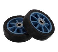 GALPADA 2pcs Sturdy PVC Caster Wheels Replacement for Push Cart Trolley User-Friendly Mobility Accessories