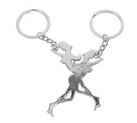 GALPADA 2pcs Stylish Bottle Opener Keychains Shaped Keyring for and Soda Opening Pocket for Parties and Outdoor Activities