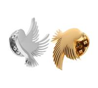 GALPADA 2PCS Stylish Stainless Steel Dove Brooch Pin for Men S Suits and Coats Peace Symbol Lapel Pins for Weddings Formal Events and Accessories