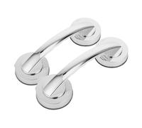 GALPADA 2PCS Suction Cup Shower Grab Handles Removable Bathroom Safety Handrails for Seniors Accessible Grip Bars for Bathtubs Showers Non Invasive Installation Smooth Surfaces