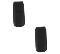 GALPADA 2pcs Ten-hole Blues Tone Harmonica Storage Sleeve Faux Leather Case Portable Music Instrument Holder for Travel and Storage