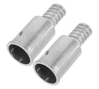 GALPADA 2pcs Threaded Mop Pole Adapter for Extension Poles and Iron Handles, Aluminum Alloy with American Thread Design, Screw and Rivet Fixing Options, for Outdoor Construction Projects