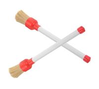 GALPADA 2pcs Tire Applicator Brush round Head Detail Brush with Nylon Bristles Plastic Handle for Automotive Cleaning and Tire Protection Car Detailing Tool for Professionals and Car