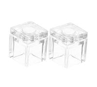 GALPADA 2pcs Transparent Acrylic Magnetic Door Latch Invisible Pet Door Catch Secure Magnetic Closure for Wardrobe Closet and Cabinet Modern Design for Stylish Home Decor