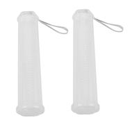 GALPADA 2pcs Transparent Extendable Pencil Holder Adjustable Pen and Brush Storage Case Portable Multi-Function Organizer for Students Artists