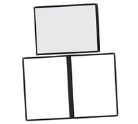 GALPADA 2Pcs Transparent PVC Kitchen Menu Binder Loose Leaf Restaurant Book Folder Clear Menu Covers for Home and Commercial Use Portable and Easy to Clean