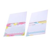 GALPADA 2pcs Undated Habit Tracker and Daily Task Planner for Home and Office Use, Paper Material with Iron Binding, Enhancing Productivity and Efficiency in Goal Setting