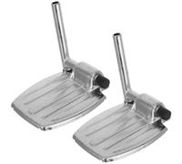 GALPADA 2Pcs Universal Heavy Duty Wheelchair Leg Rest and Footrest Elevating Pedal Compact Lightweight Replacement Footplates for Elderly Mobility Support