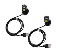 GALPADA 2Pcs USB Powered Small LED Spotlights for Jewelry Display Rotatable Standing Spotlights with Body Bright White Light for Indoor Cabinets Dressers and Showcases