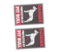 GALPADA 2Pcs Vintage Garden Warning Signs Frameless Iron Decorative Plates with Pre Punched for Fence Gates Lawn Outdoor Security Alerts