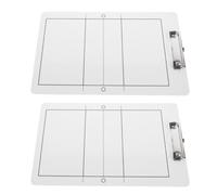 GALPADA 2pcs Volleyball Coaching Board Pvc Portable Writing Board for Coaches with Real-time Adjustments, White Training Equipment for Volleyball Training Session and Match