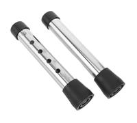 GALPADA 2pcs Walker Replacement Parts Support Legs with Stainless Steel Height Rods and Rubber Pads for Enhanced Stability and Effortless Movement Indoors, for Seniors and Elderly Users