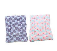 GALPADA 2pcs Warm Pet Sleeping Pads for Small Dogs and Cats, Thickened Cotton Cushion Mats for Autumn Winter, Household Pet Bed Supplies, Random Color M Random Color