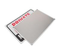 GALPADA 2pcs Waterproof Metal No Trespassing Signs Private Property Warning Board Safety Label No Entrance Warning Sign for Outdoor Indoor Security