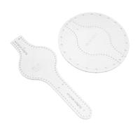 GALPADA 2pcs White Acrylic Leather Craftwork Templates for DIY Small Handbag Making with Precision Cutting and Weather Resistance, for Professional Leathercraft Projects