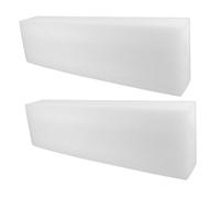 GALPADA 2pcs White Foam Flower Blocks Thick Base for Floral Arrangements and Craft Sculpting Reusable Foam Blocks for DIY Flower Bouquet Accessories