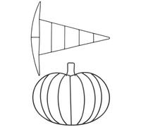GALPADA 2pcs Wire Wreath Frame Set with Witch Hat and Pumpkin Shaped Iron Hoops, Resisting Deformation Decorative Pieces for Home Party and Holiday Decor, Creative DIY Floral Craft Base