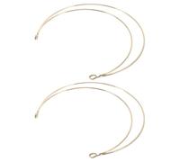 GALPADA 2pcs Womens Hairband Thin Headband Set Golden Brass Radiant Ring Design, Lightweight and Resistant to Fading Goddess Crown Hair Wrap for Parties and Photoshoots