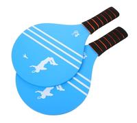 GALPADA 2pcs Wooden Badminton Rackets with Widened Surface for Adults Paddle Ball Game Paddles for Beach Park Backyard Parent Interaction and Beginner Training