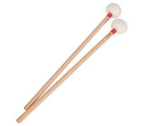 GALPADA 2pcs Wooden Handle Felt Drum Mallets Percussion Hammers for Snare and Bass Drums with Crisp Sound and Uniform Hammering Replacement Sticks for Percussion Instrument Enthusiasts