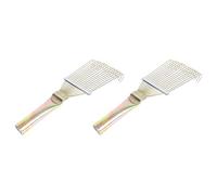 GALPADA 2pcs Wool Rake Wool Comb Wear-resistant Portable Steel Pet Grooming Tool for Cats Poultry Animal Husbandry with Random Style Design