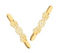 GALPADA 2pcs Zinc Alloy Cardigan Clips for Clothes and Collars, Golden Dress Cinch Clips to Stop Gaping, Not Easy to Deform Or Break, Elegant Style for Working and Wedding Use