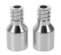 GALPADA 2pcs Zinc Alloy Threaded Extension Pole Tips for Mop and Push Broom Handles, Weather Resistant and Universally Compatible Connector Adapters for Outdoor Cleaning Tools