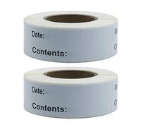 GALPADA 2rolls DIY English Record Date Stickers Practical Classified Note Index Labels for Kitchen Home Use Self-Adhesive Needed Made of Natural Paper Easy to Peel Remove Pack