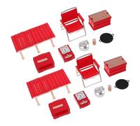 GALPADA 2set Kids Camping Play Set With Mini Folding Chairs Pretend Outdoor Table Portable Stove Simulation Toy For Toddlers Indoor And Outdoor Role Play