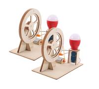 GALPADA 2Sets Hand Crank Generator Kit DIY Electric Generator Model for Fun Science Experiment Assembly for Learning Mechanical Principles Engaging Stem Activity