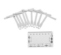 GALPADA 2sets String Action Gauge Ruler for Guitar and Bass with Dual Metric and Imperial Measurements Precision Radius and String Height Measuring Tool for Luthiers and Musicians