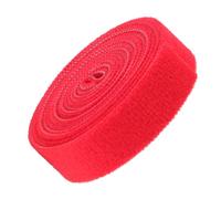 GALPADA 2x100cm Red Nylon Cable Straps Hook and Loop Adhesive Reusable Fastening Cable Ties for USB and Electronics Adjustable Wire Organizer for Home School and Office Use