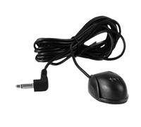 GALPADA 3.5mm Jack External Car Microphone with Adhesive Mount, Black Wired Aux Mic for Vehicle Radio Audio, Compatible with Car Stereo and Multimedia Systems