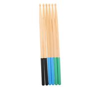 GALPADA 3 Pairs Maple Wood Drumsticks Anti-slip Grip for Electronic and Acoustic Drums Professional Percussion Practice Sticks for Beginners and Experts Stable Non-slip Design