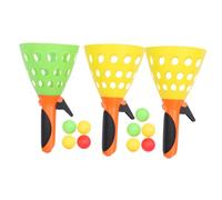 GALPADA 3 Pairs Outdoor Toss Ball Set Fun Catch Game for Includes Balls Encourages Physical Activity for Family Gatherings and Pool Parties Random Color