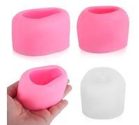 GALPADA 3 Pcs Rabbit Mold Silicone Fondant Cake Moulds Flexible Bunny-Shaped Baking Tools for DIY and Professional Cake Shop Decorating in White and Pink