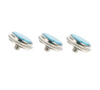 GALPADA 3 Pcs Short Trumpet Button Buckle Snap Piston Accessories Sky Blue Musical Instrument Replacement Parts for Brass Wind Instruments