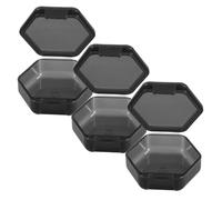 GALPADA 3 Pcs Small Portable Pill Organizer Box Unique Rhombus Design, Lightweight Plastic Travel Pill Container Resistant to Damage, for Bag Or Briefcase Daily Use