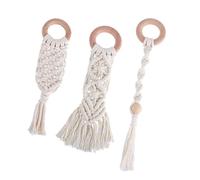 GALPADA 3 Pcs Teething Rods Handmade Cotton Rope Molar Teeth Chew for Pets Easy to Hold and Clean